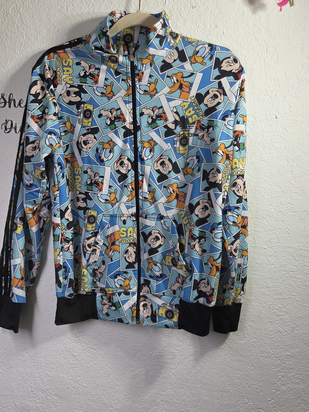 ADIDAS ORIGINALS x Disney Mickey Mouse "Say Cheese" All Over Print Track Jacket